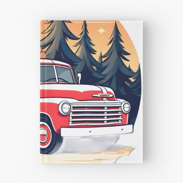 Item preview, Red Logging truck designed and sold by Cardsurveyors.
