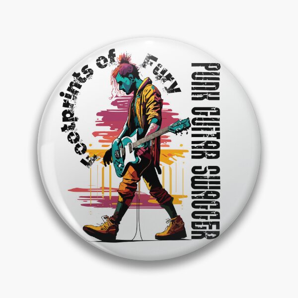 Item preview, Footprints of Fury: Punk Guitar Swagger designed and sold by Concept-Hub.