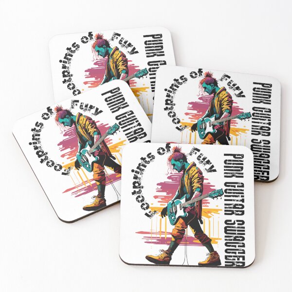 Item preview, Footprints of Fury: Punk Guitar Swagger designed and sold by Concept-Hub.