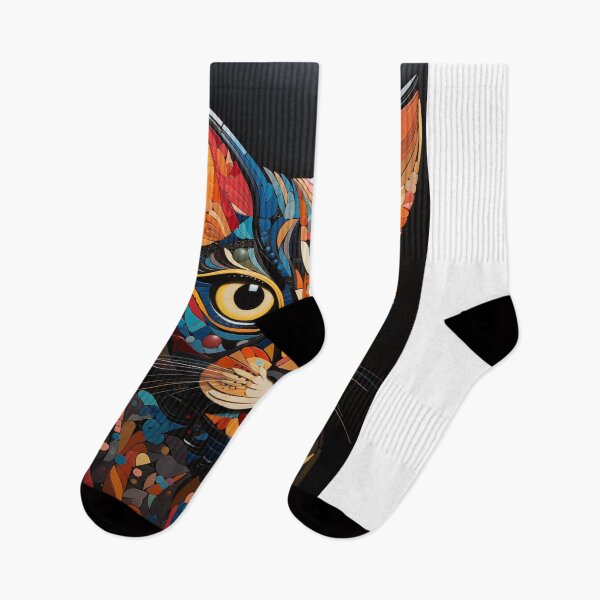 Item preview, cat art designed and sold by Rockwpapart.