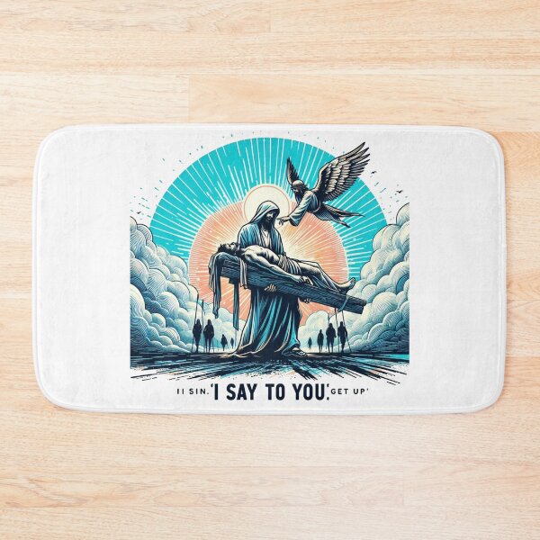 Item preview, Copy of Could you please provide a brief sketch of the scene where Jesus resurrected the dead son of the widow in Nain signs held by men and women marching in a city street.:  Watercolor designed and sold by PaintMeWorld.