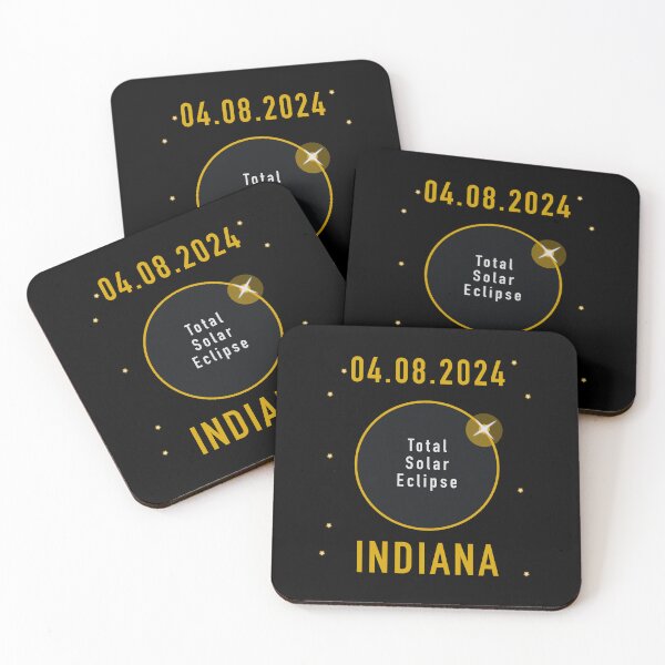 Item preview, Total Solar Eclipse 2024 Indiana designed and sold by ZapTeesDesign.