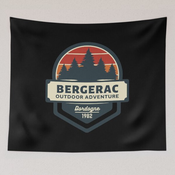 Item preview, Bergerac Outdoor Adventure 1982 Retro Outdoors design designed and sold by RetroDesignsNW.