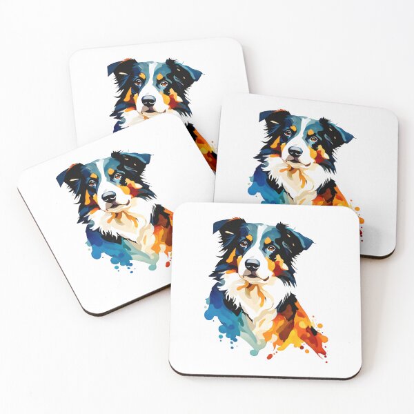 Item preview, Cute Border collie dog breed pet animal watercolor  designed and sold by Animalpetslover.