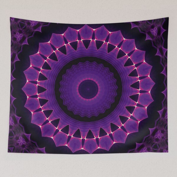 Item preview, Glowing Purple Mandala designed and sold by Richards-Art.