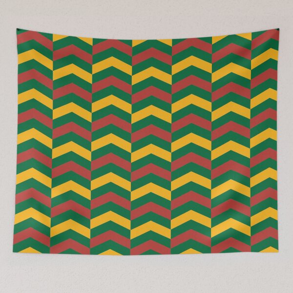 Item preview, Green Yellow Red Lithuania Tricolor Vertical Stripe Zigzag Line Lithuanian Language Proud Culture Flag Pattern designed and sold by PenguinForests.