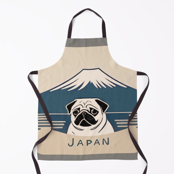 Item preview, Pug and Mt. Fuji  designed and sold by woohoohoo.