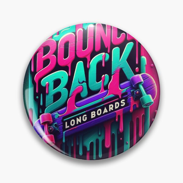Item preview, Dripping neon paint logo designed and sold by BBLongboards.