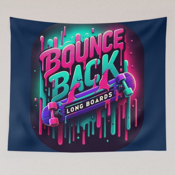 Item preview, Dripping neon paint logo designed and sold by BBLongboards.