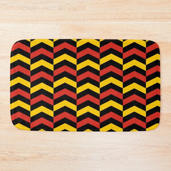 Item preview, Black Yellow Red Germany Tricolor Vertical Stripe Zigzag Line German Language Geometric Cultural History Pattern designed and sold by PenguinForests.