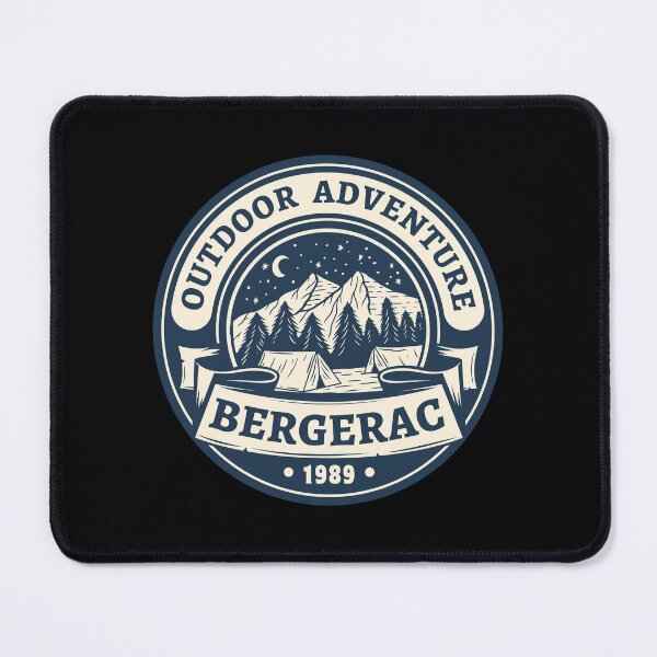 Item preview, Bergerac Outdoor Adventure 1989 Retro Outdoors design designed and sold by RetroDesignsNW.