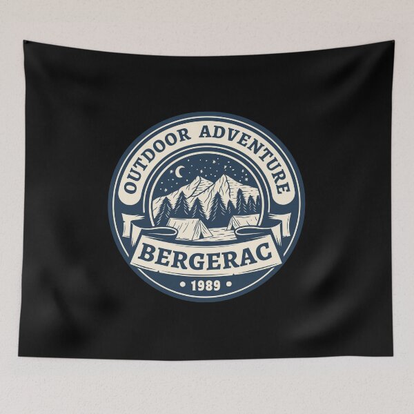 Item preview, Bergerac Outdoor Adventure 1989 Retro Outdoors design designed and sold by RetroDesignsNW.