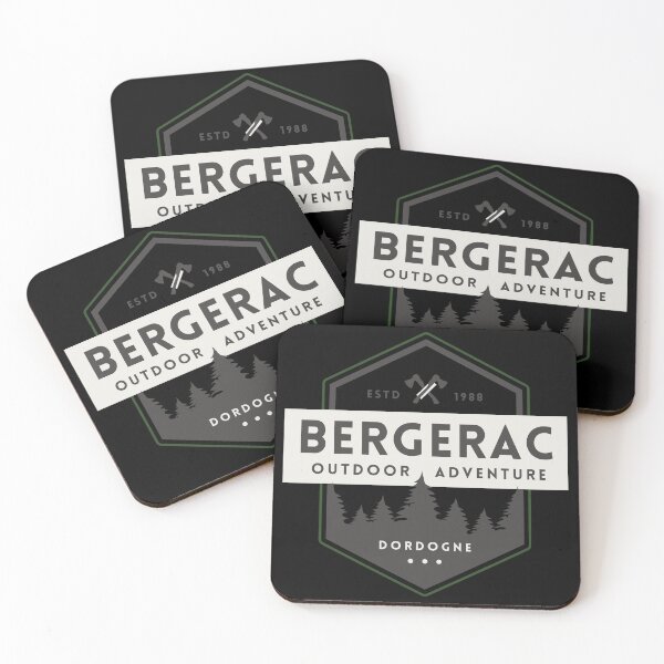 Item preview, Bergerac Outdoor Adventure 1988 Retro Outdoors design designed and sold by RetroDesignsNW.