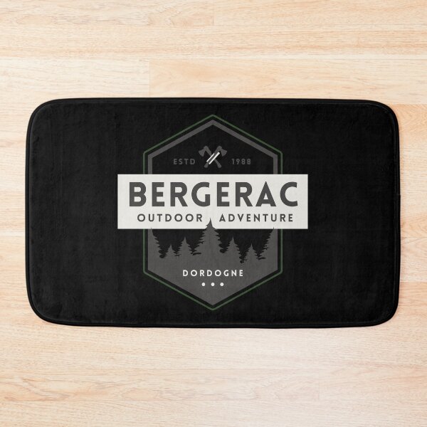 Item preview, Bergerac Outdoor Adventure 1988 Retro Outdoors design designed and sold by RetroDesignsNW.