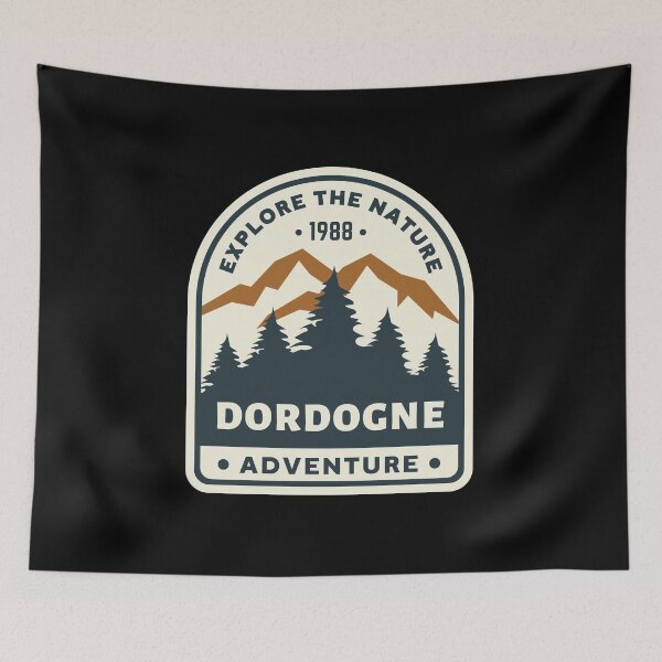 Item preview, Explore the Nature Dordogne Adventure 1988 Retro Outdoors design designed and sold by RetroDesignsNW.