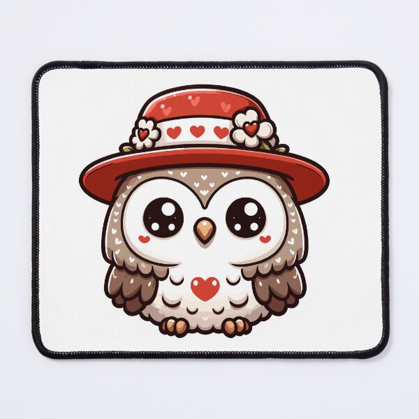 Item preview, Cute Kawaii Valentine's Owl designed and sold by LuvleighArt.