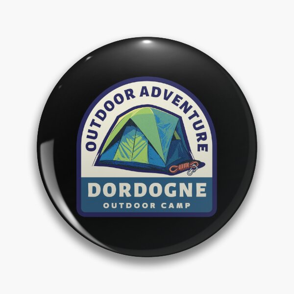 Artikelvorschau, Dordogne Outdoor Camp Adventure Retro Outdoor-Design entworfen und verkauft von RetroDesignsNW.