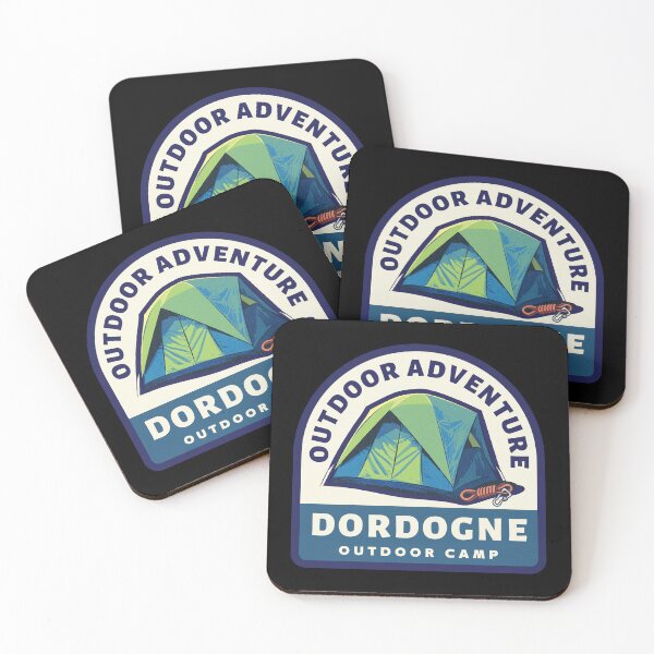 Item preview, Dordogne Outdoor Camp Adventure Retro Outdoors design designed and sold by RetroDesignsNW.