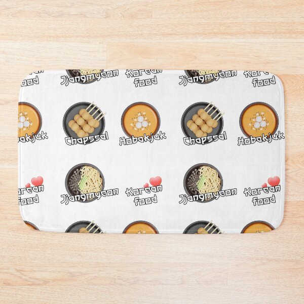 Item preview, Korean Food Set Sticker  - Chapssal Hobakjuk Jjangmyeon Korean food lover designed and sold by olympe-store.