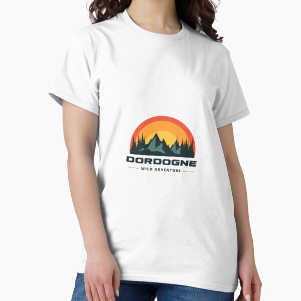 Item preview, Dordogne Wild Adventure Retro Outdoors design designed and sold by RetroDesignsNW.