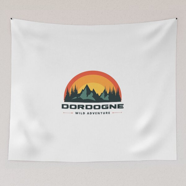 Item preview, Dordogne Wild Adventure Retro Outdoors design designed and sold by RetroDesignsNW.