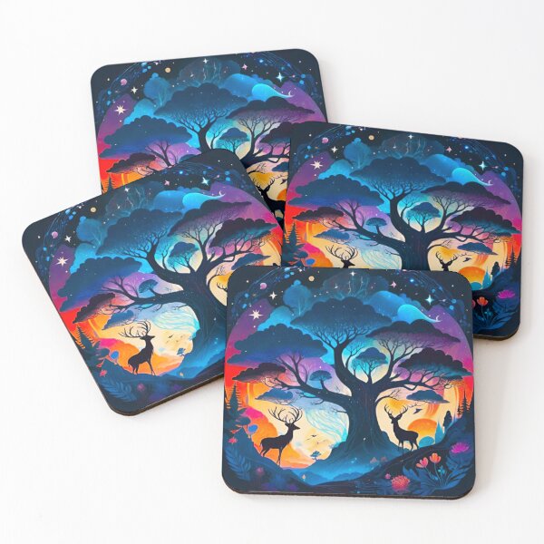 Item preview, Deer During Sunset designed and sold by Ethereal-Canvas.