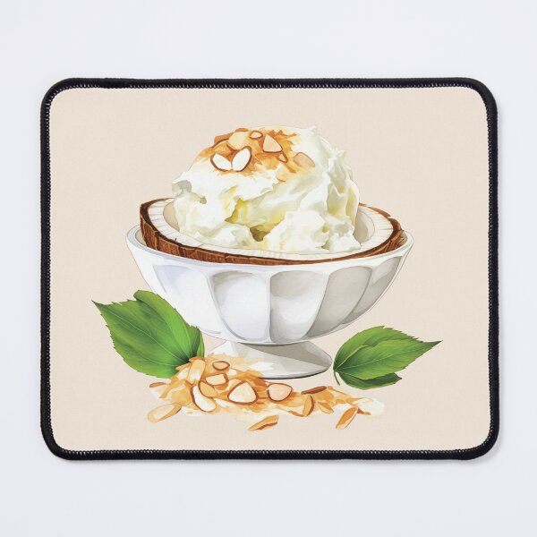 Item preview, Creamy Coconut Ice Cream Dessert With Toasted Peanuts designed and sold by Alicia Chee.