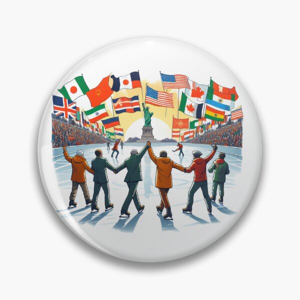 Item preview,  The scene of ALL NATIONS holding FLAGS, MOVEMENT of peace, accompanied by their pets and entire families, protesting for peace. signs held by men and women marching in a city street.:  Watercolor designed and sold by PaintMeWorld.
