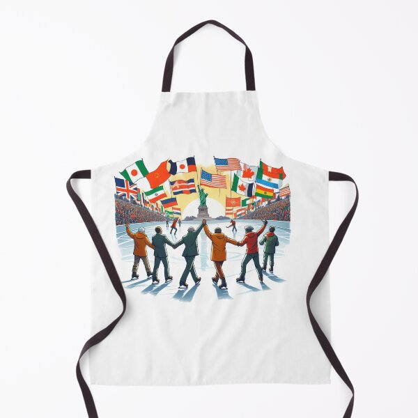 Item preview, The scene of ALL NATIONS holding FLAGS, MOVEMENT of peace, accompanied by their pets and entire families, protesting for peace. signs held by men and women marching in a city street.: Watercolor designed and sold by PaintMeWorld.