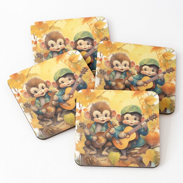 Item preview, Fruitful Monkey Melodies designed and sold by cute-animals99.