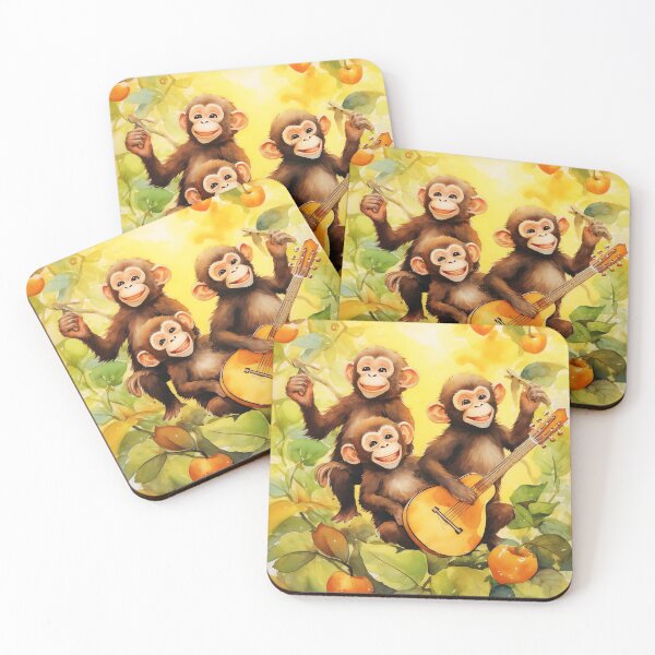 Item preview, Musical Monkey Madness designed and sold by cute-animals99.