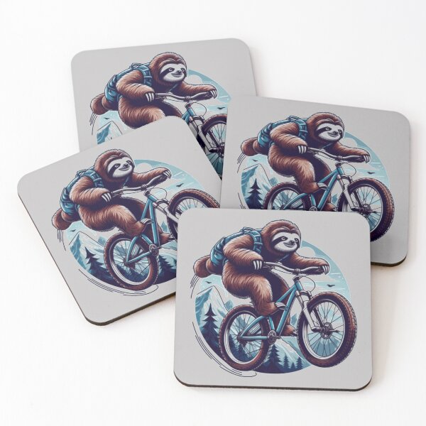 Item preview, MTB Trail Sloth - Mountain Biking MTB lovers, explore and adventure designed and sold by MTBSkaterLoversTees.