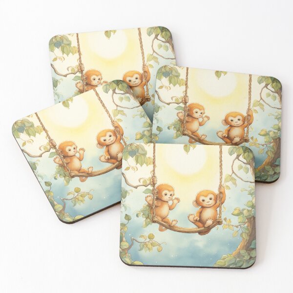 Item preview, Playful Monkey Moon designed and sold by cute-animals99.