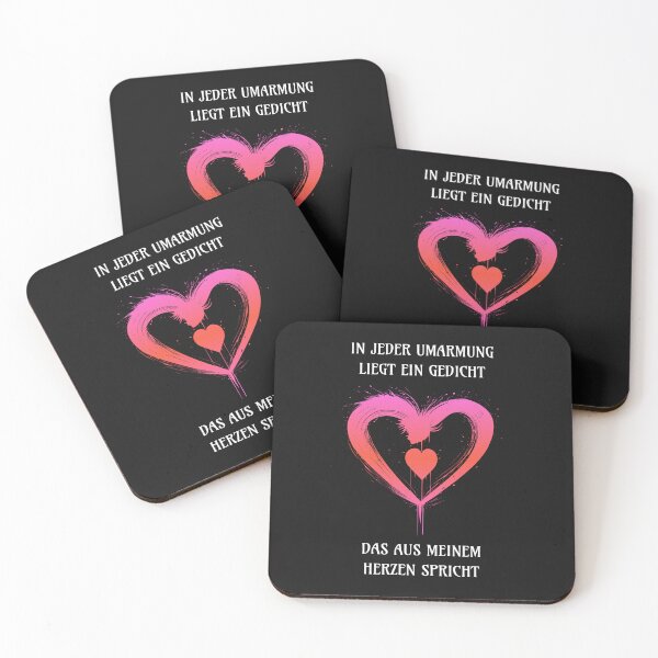 Item preview, In every hug there is a poem that speaks from my heart. Design with a meaningful saying in German designed and sold by Pflugart.