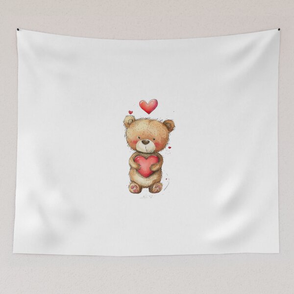 Item preview, Love giving Teddy  designed and sold by fluidwatercolor.