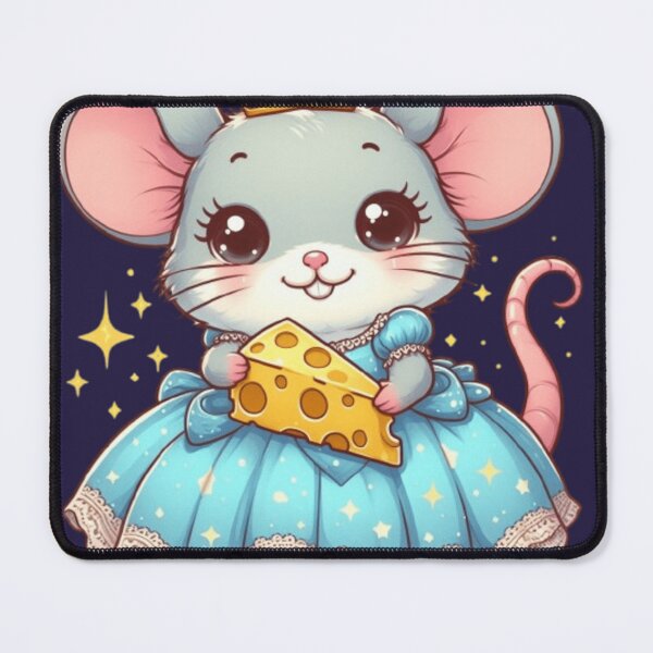 Item preview, Cute princess mouse with cheese designed and sold by Culmika.