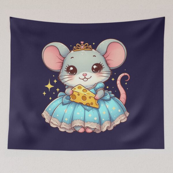 Item preview, Cute princess mouse with cheese  designed and sold by Culmika.