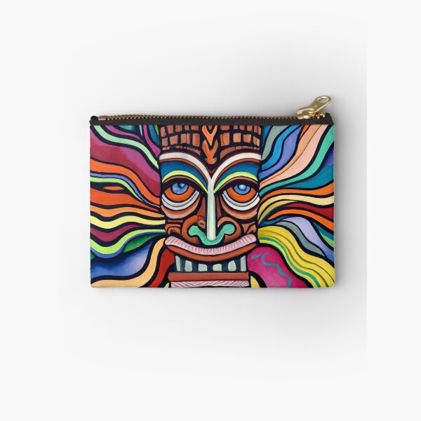 Item preview, Mid Century Tiki Elegance Hawaiian Mask Art designed and sold by Tamas Das.