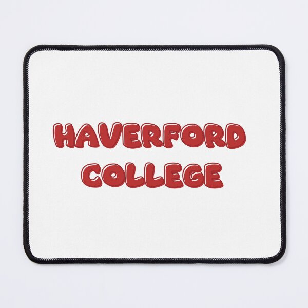 Item preview, haverford college sticker (red bubble letters) designed and sold by smellbellart3.