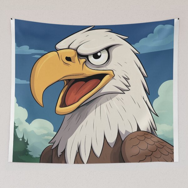 Item preview, Cartoon Bald Eagle designed and sold by AstroRisq.