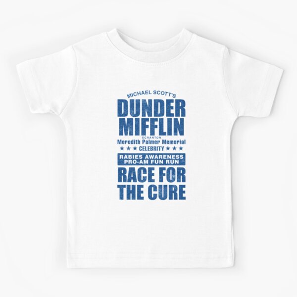 Dunder Mifflin Rabies Awareness Race for the Cure Kids T-Shirt