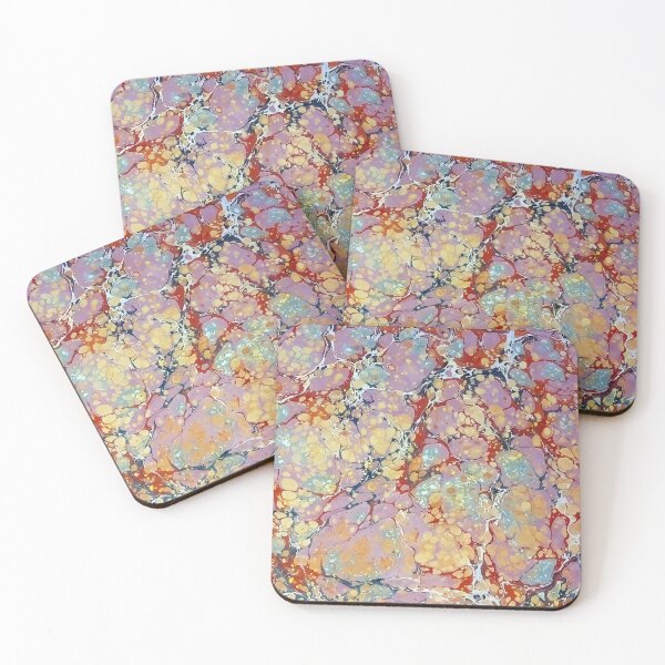 Item preview, Examples of multicolored Turkish marbling art designed and sold by fotoryum.