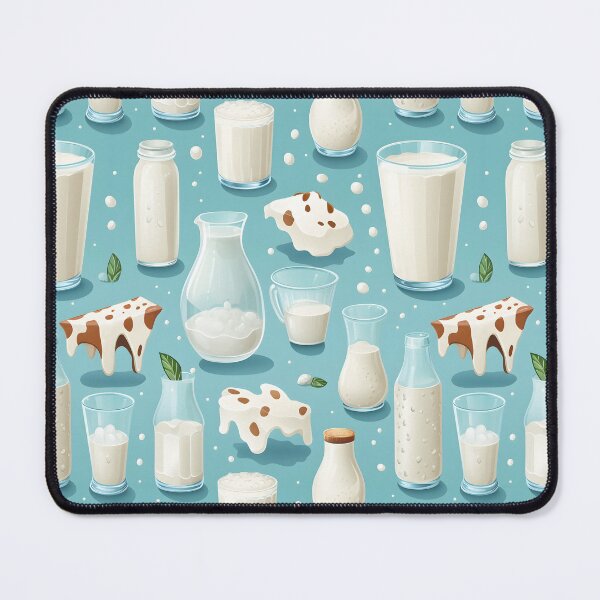 Item preview, Delicious Dairy Delight - Creamy Milk and Whipped Cream Pattern designed and sold by VoyteksDesigns.