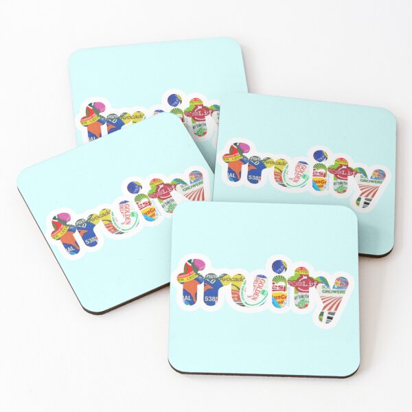 Item preview, Fruity in Australian fruit stickers (lower case) designed and sold by lizxberry.