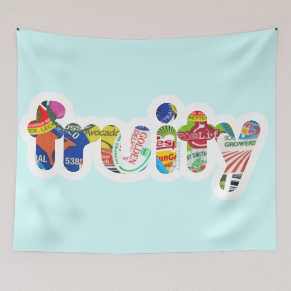 Item preview, Fruity in Australian fruit stickers (lower case) designed and sold by lizxberry.