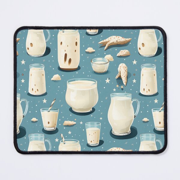 Item preview, Delicious Dairy Delight - Creamy Milk and Whipped Cream Pattern designed and sold by VoyteksDesigns.