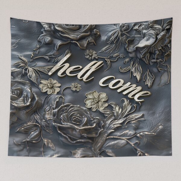 Item preview, Hellcome lace and flower effect leather designed and sold by Fantasyplus.