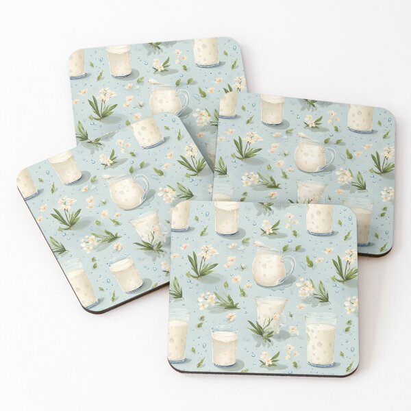 Item preview, Delicious Dairy Delight - Creamy Milk and Whipped Cream Pattern designed and sold by VoyteksDesigns.