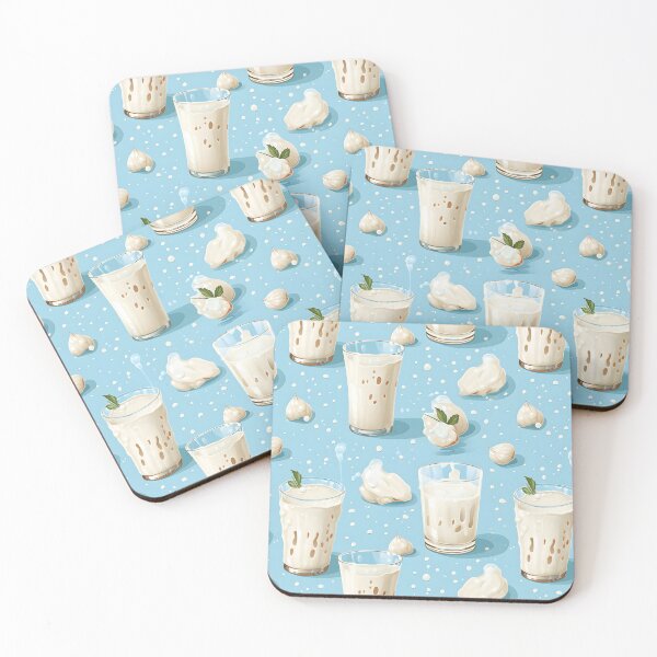 Item preview, Delicious Dairy Delight - Creamy Milk and Whipped Cream Pattern designed and sold by VoyteksDesigns.