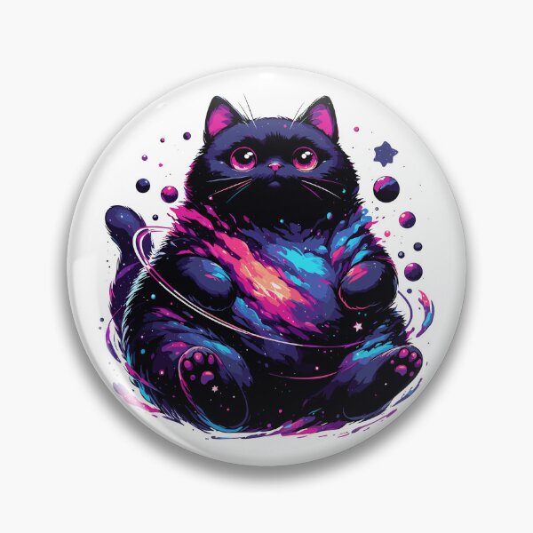 Item preview, Kawaii Cosmic Cat in Stars designed and sold by TomFrontierArt.